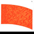 Band Shoppe ポリチャイナシルク単色 アークフラッグ Neon Orange