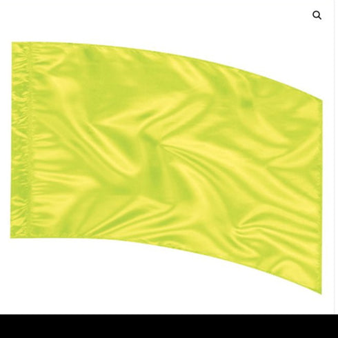 Band Shoppe ポリチャイナシルク単色 アークフラッグ Neon Yellow