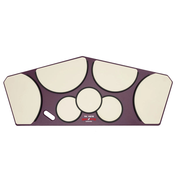 Vic Firth ヘビーヒッター クアドロパッド ラージ リム付き マーチングテナードラム練習パッド