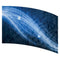 print on demand color guard flag with Blue abstract waves with a Blue glow on a Black background