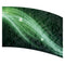 print on demand color guard flag with Green abstract waves with a Green glow on a Black background