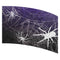 print on demand flag with white spiders and spider web on a purple to black gradient background