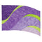 custom purples and green color guard flag