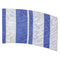 custom silver and blue color guard flag