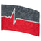 Red, silver, and grey custom sewn color guard flag 5237951