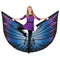 custom digitally printed blue and purple wing color guard wing