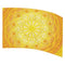 geometric mandala design in shades of yellow printed color guard flag
