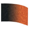 black to orange ombre printed color guard flag