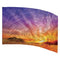 colorful sunset over desert printed color guard flag