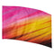 pink, yellow and black streaks printed color guard flag