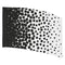 white with black blocks into solid black printed color guard flag