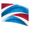 red, white and blue thick streaks