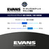 EVANS ハイブリッド・ブラック マーチングスネア表ヘッド