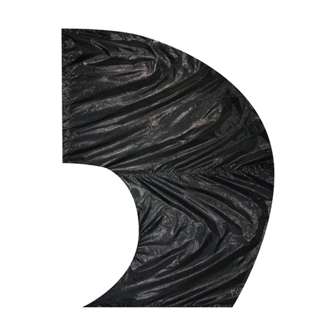 Genesis Solid Super Swing Flags - Black - Silver